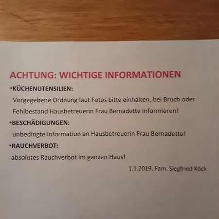 Waldfrieden Feriehus *